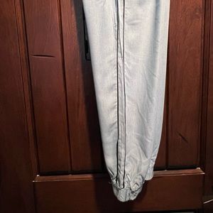 Zara (1975 Zara Denim) light blue joggers with dark blue stripes on side. Size S